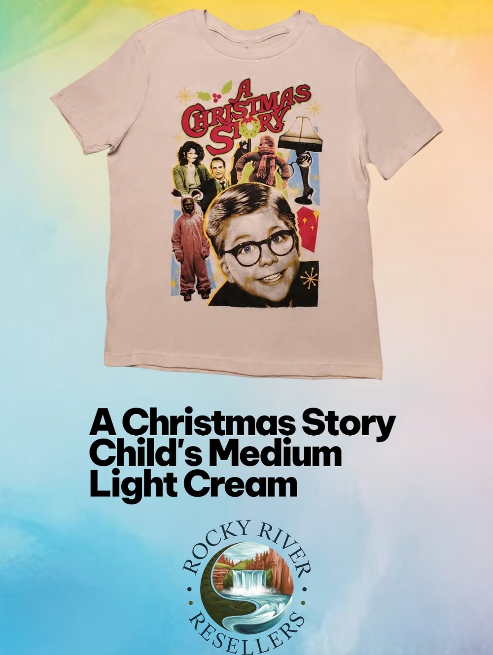 A Christmas Story | Front Hit | Size: M | Color: Light Cream | Old Navy